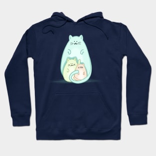 Triple fat cats Hoodie